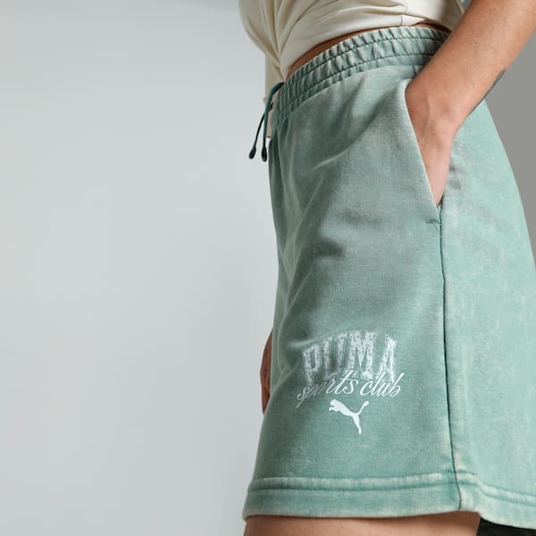 CLASS Women's 5" Washed Shorts, Green Moon, extralarge-IND